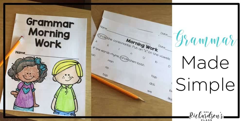 Finding time for grammar lessons for little learners is tough! See how this teacher squeezes in grammar each morning with her students!