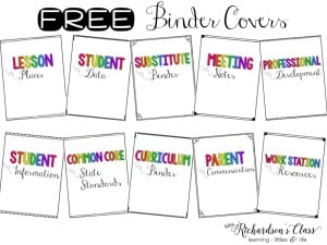 FREE Binder Covers