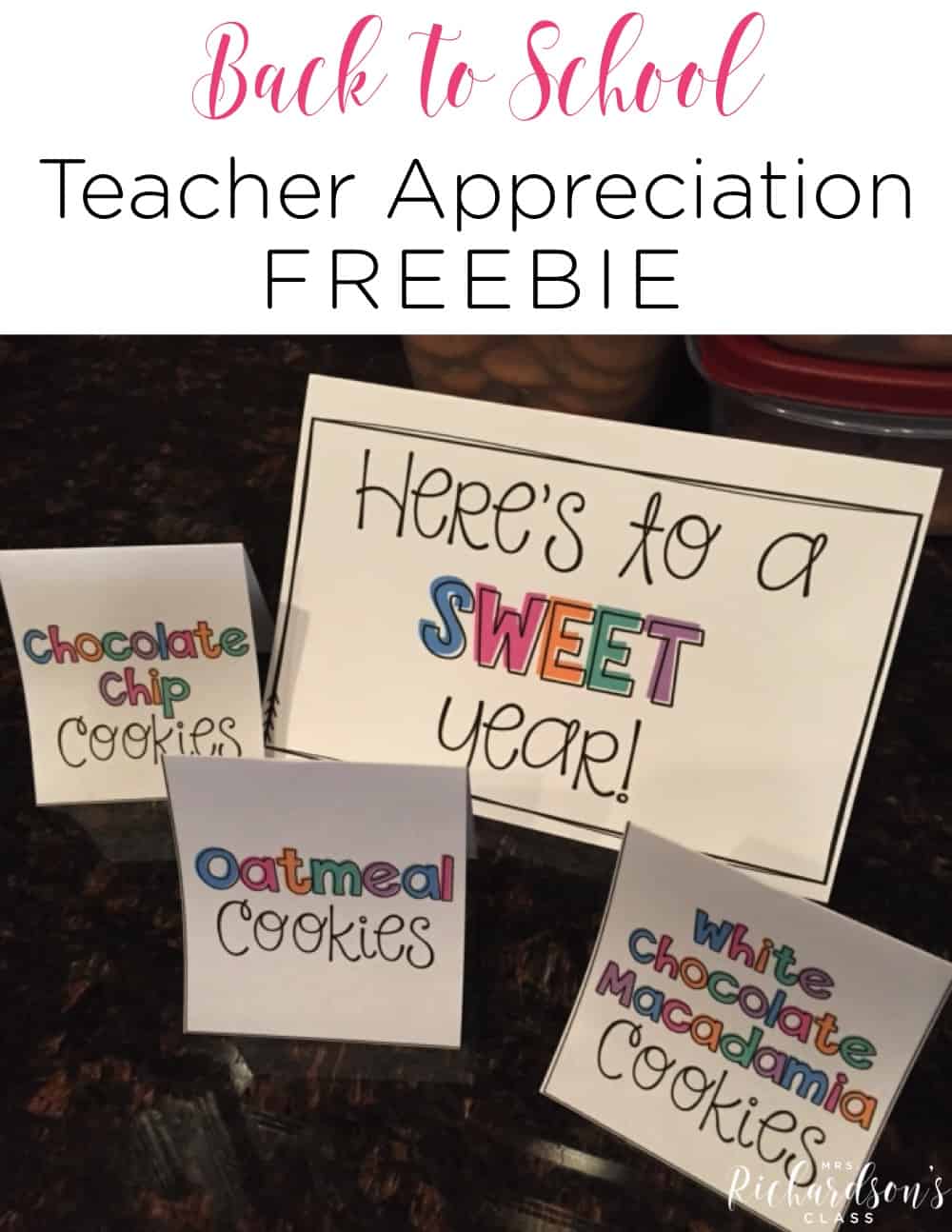 Back to school teacher appreciation idea for teachers during the first week of school! Grab the FREEBIE and spread some kindness! #backtoschool #teacherappreciation #FREEBIE #free #printable