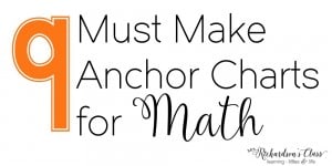 9 Must Make Anchor Charts for Math