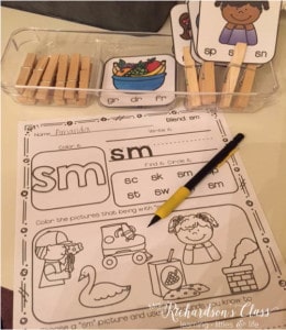 Use clothespins in workstations to let students work on fine motor skills