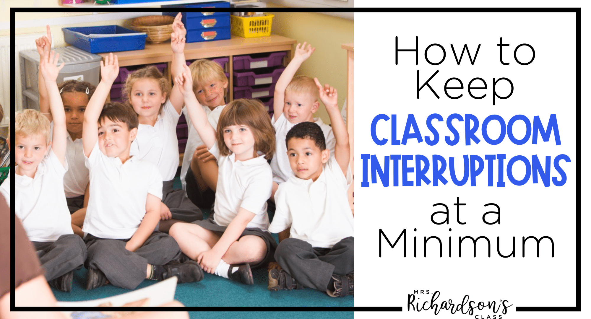 Keep classroom interruptions at a minimum with this 1 simple trick! It's memorable for the students and they love that it's a little silly!