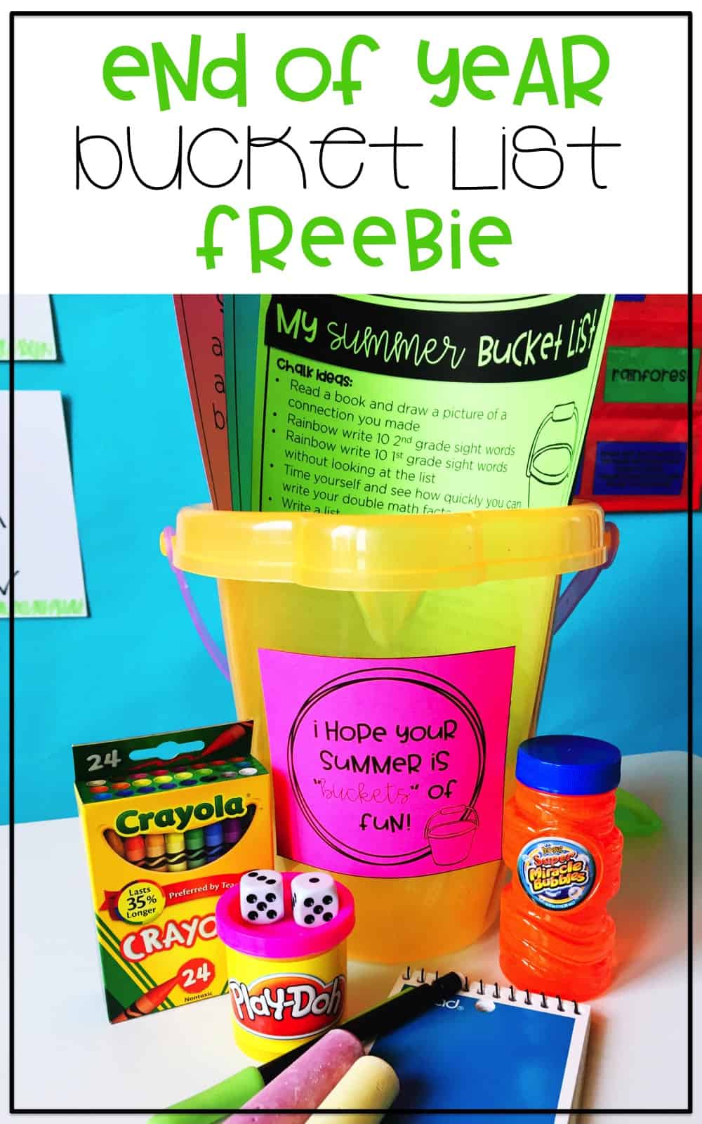 Partnering with parents is important as teachers! This end of year bucket list FREEBIE is great to help parents support what happened in the classroom throughout the summer!