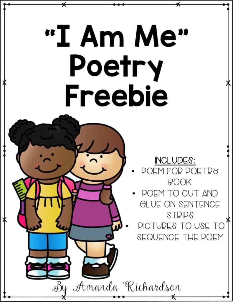 Great poem to use at the beginning of the year for kindergarten shared reading! This post also talks about implementing shared reading in your classroom.