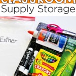 School Supply Storage Idea