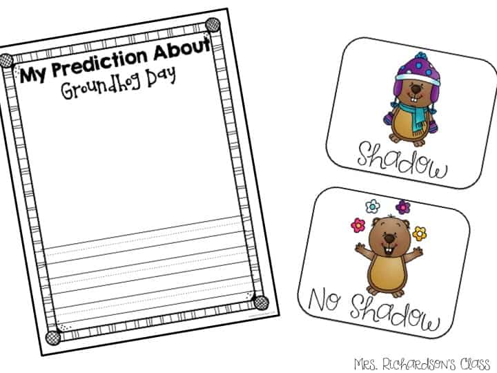 Groundhog Day Prediction Chart Kindergarten