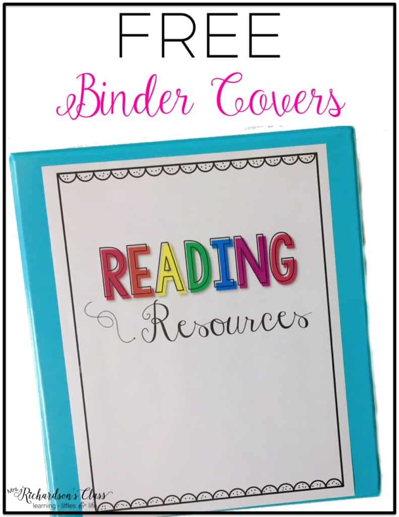 Looking to get organized this year? No more messy file folders for me! Grab these FREE binder covers and be set for every subject!