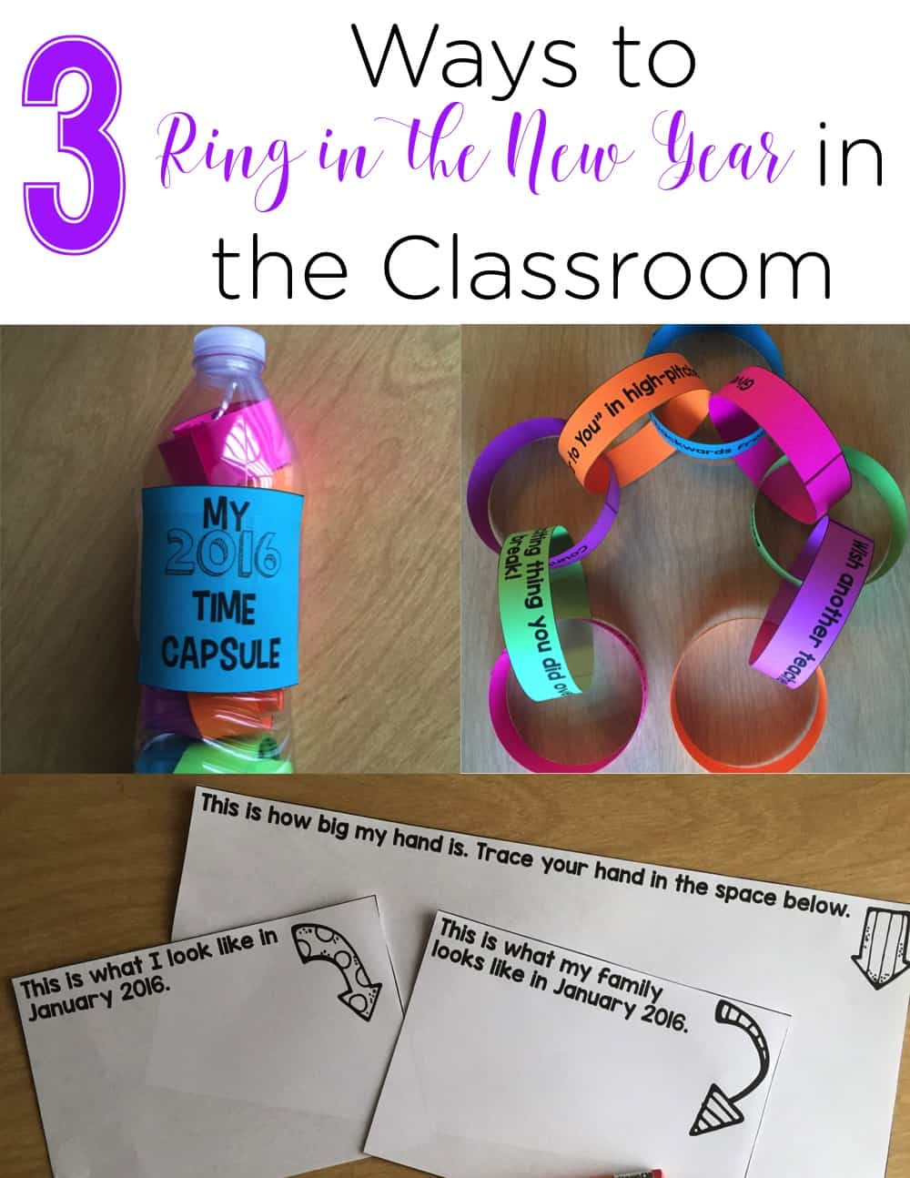 If you are looking for some fun ways to celebrate the new year and set some goals in the classroom, this FREEBIE is perfect for your classroom! I can't wait to try number 3! #FirstGrade #NewYearsActivities