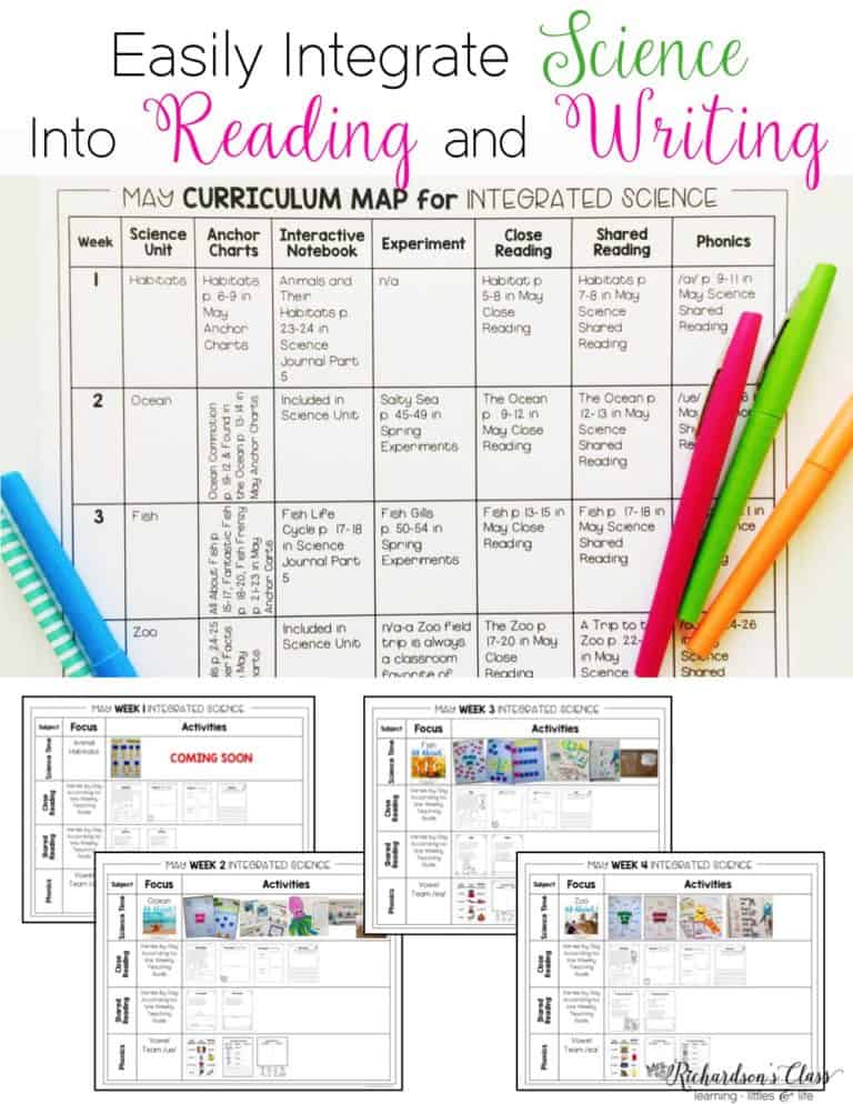 Integrating science into reading and writing is a breeze once you see how this teacher does it! She provides a detailed look into how she squeezes it all in!