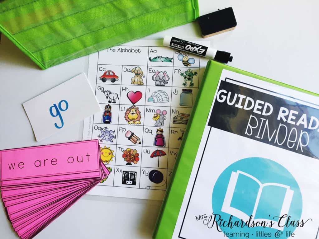 These are the teaching materials I love to have handy for all guided reading lessons.