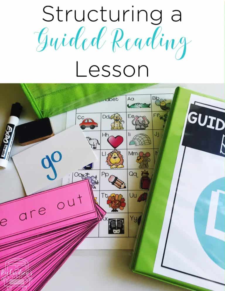 Structuring a guided reading lesson is made simple as this teacher breaks down her time and shares each piece of her guided reading lesson.