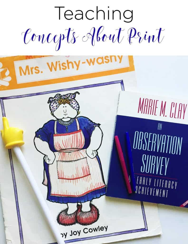 Teaching concepts about print is an important early literacy skill to be mastered. The skills are necessary as students learn how our language works and looks in print. See how this teacher weaves it into her day and assesses her little learners.
