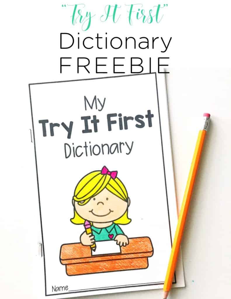 Using a Try It First dictionary has totally changed the attitudes and self esteem of my little writers!