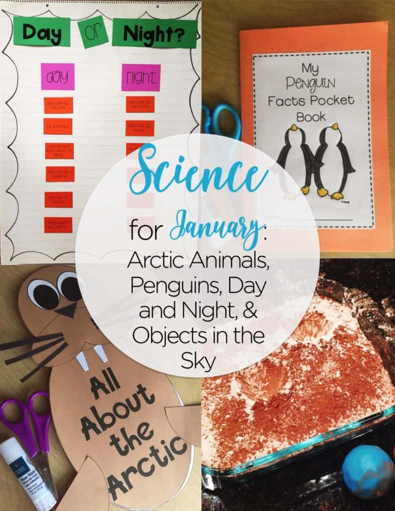 Teaching science is made a breeze with these engaging teaching ideas for arctic animals, penguins, day and night, and the sun, moon, and stars!