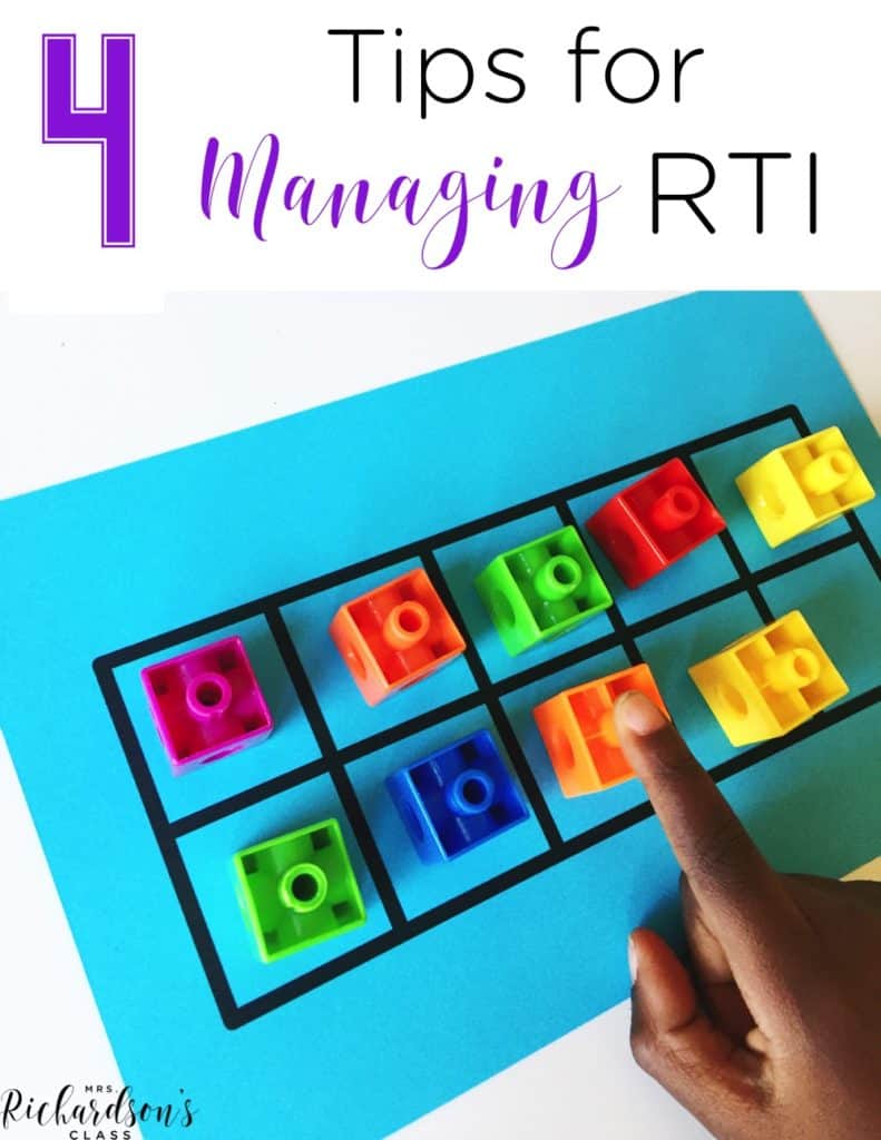 Managing RTI can be a handful sometimes, but it doesn't have to be. These 4 simple tips are great to help you organize RTI!