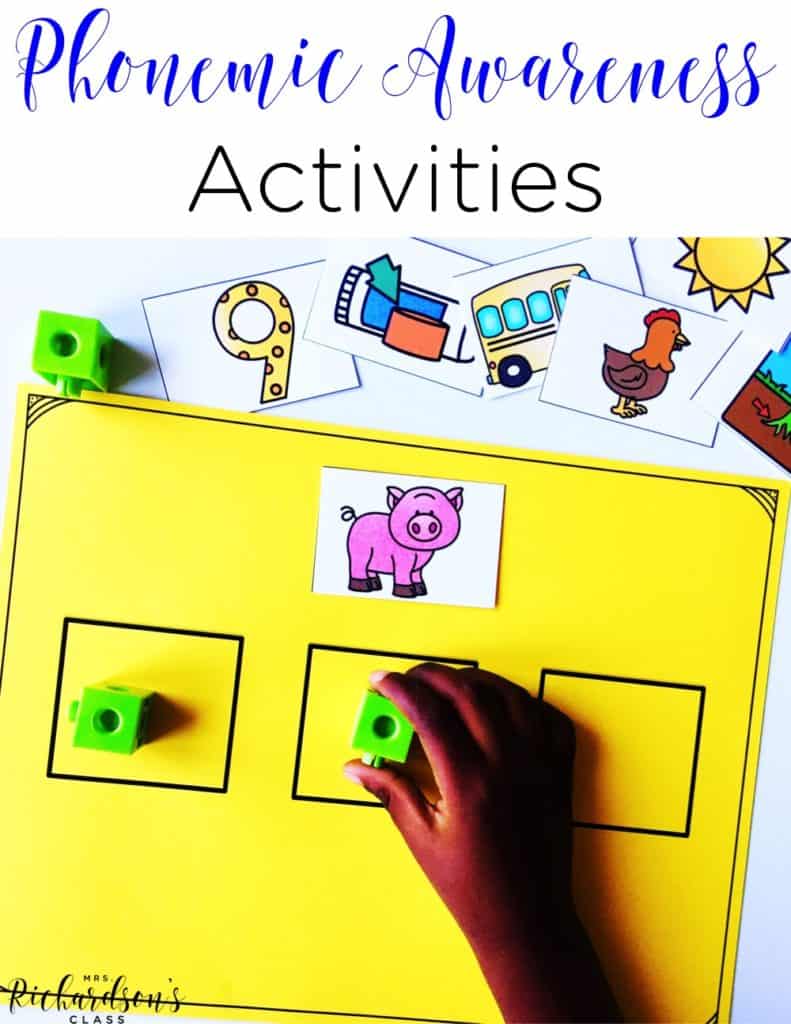 Phonemic awareness activities are an important building block for reading. These activities are simple to implement, purposeful, and engaging for students!
