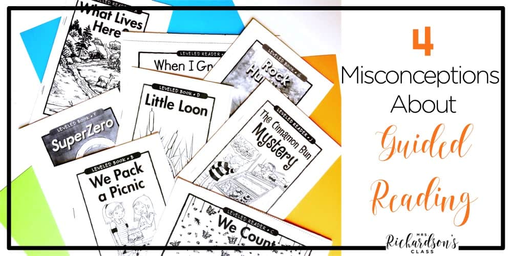 Figuring out guided reading can be difficult. There are so many pieces of a guided reading lesson. Here are 4 guided reading misconceptions that this teacher clears up for you!