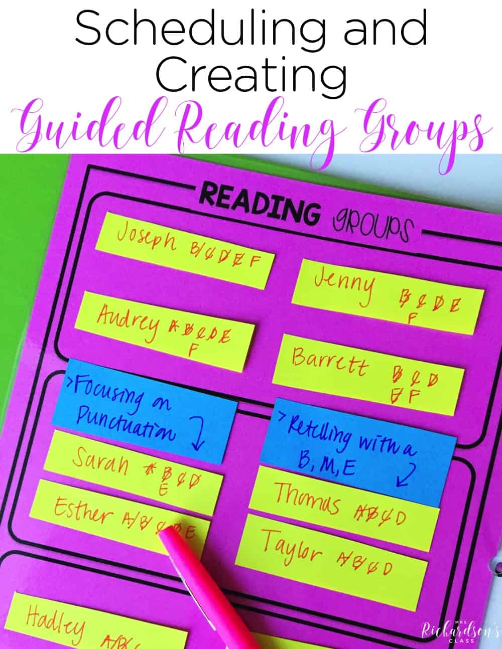Figuring out a guided reading schedule for your groups can seem tricky and can be confusing, but it doesn't have to be! Read about these 3 tips that will be sure to help you think through and give you some freedom in your groups!