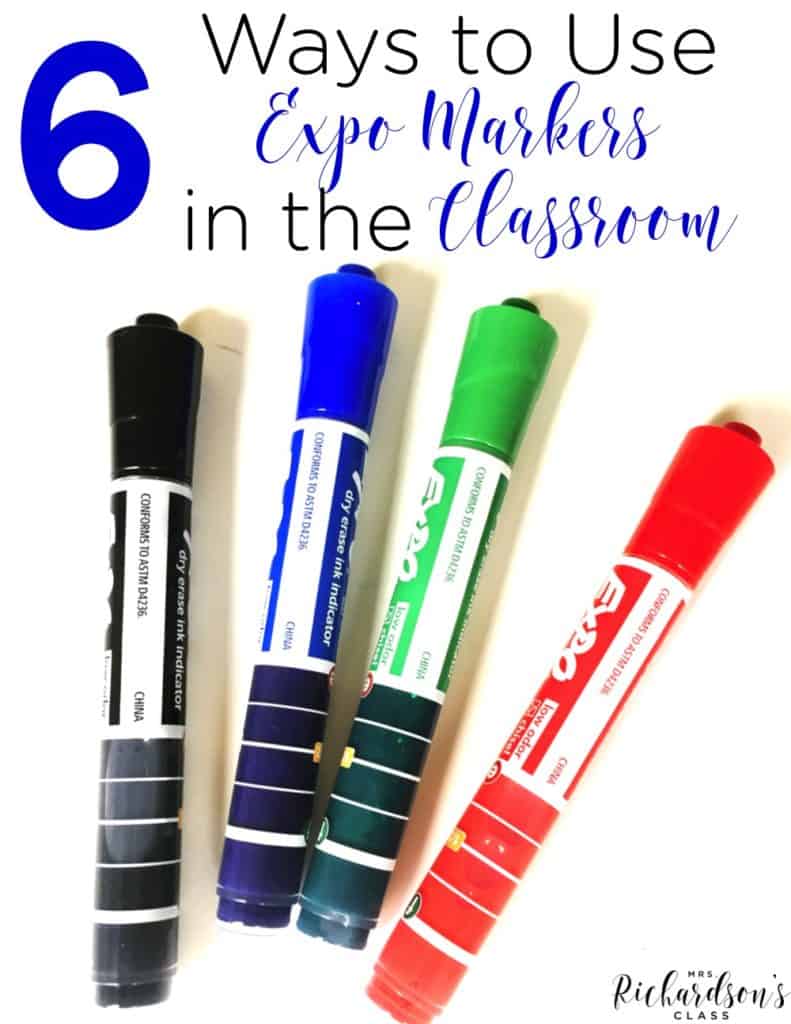 Dry erase markers are a must for each classroom! These 6 ideas are creative, easy to do, and engaging for students!