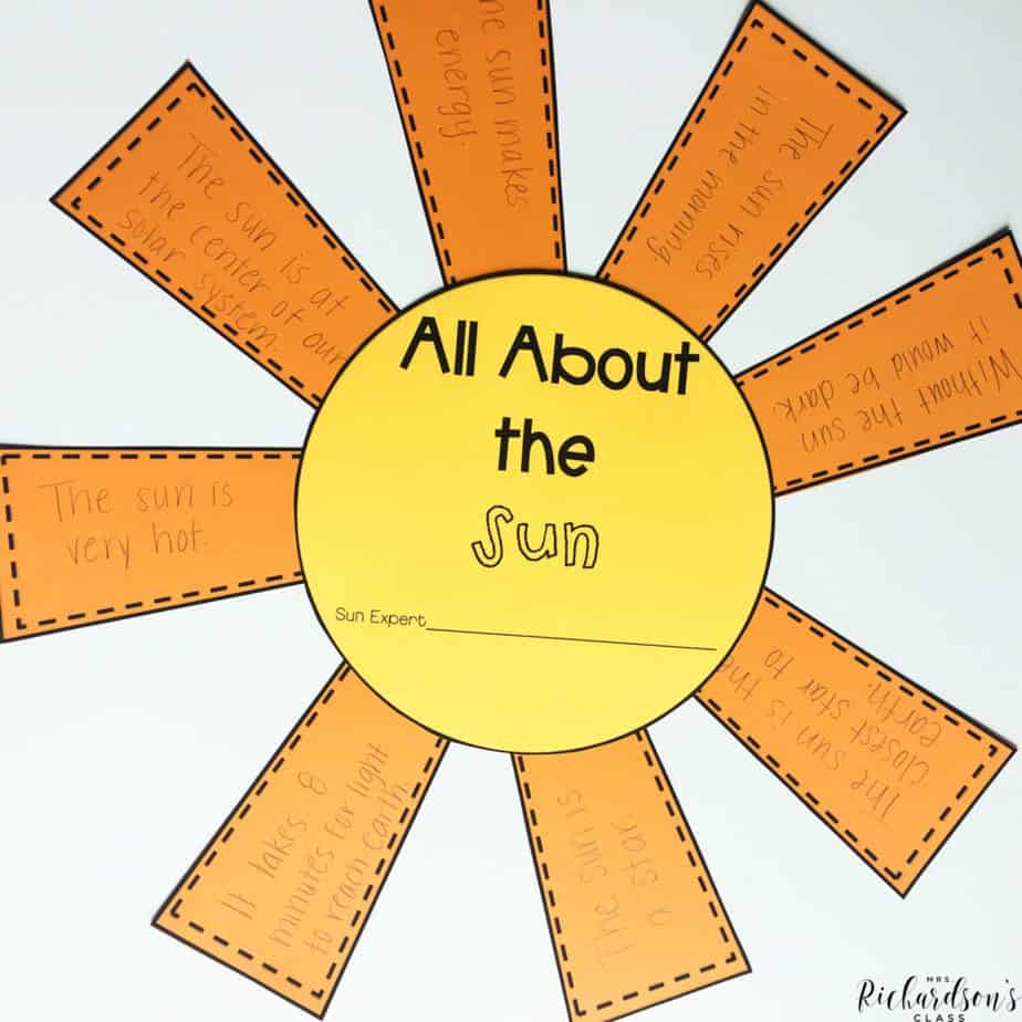 Are you ready to explore the sun? Use this science unit and have your students write about all that they learn!