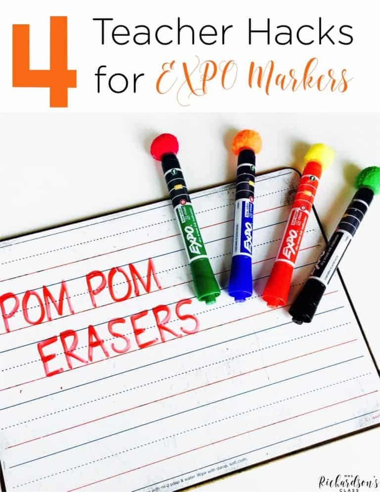 Save your EXPO markers and make your teacher life easier with these 4 EXPO marker hacks!