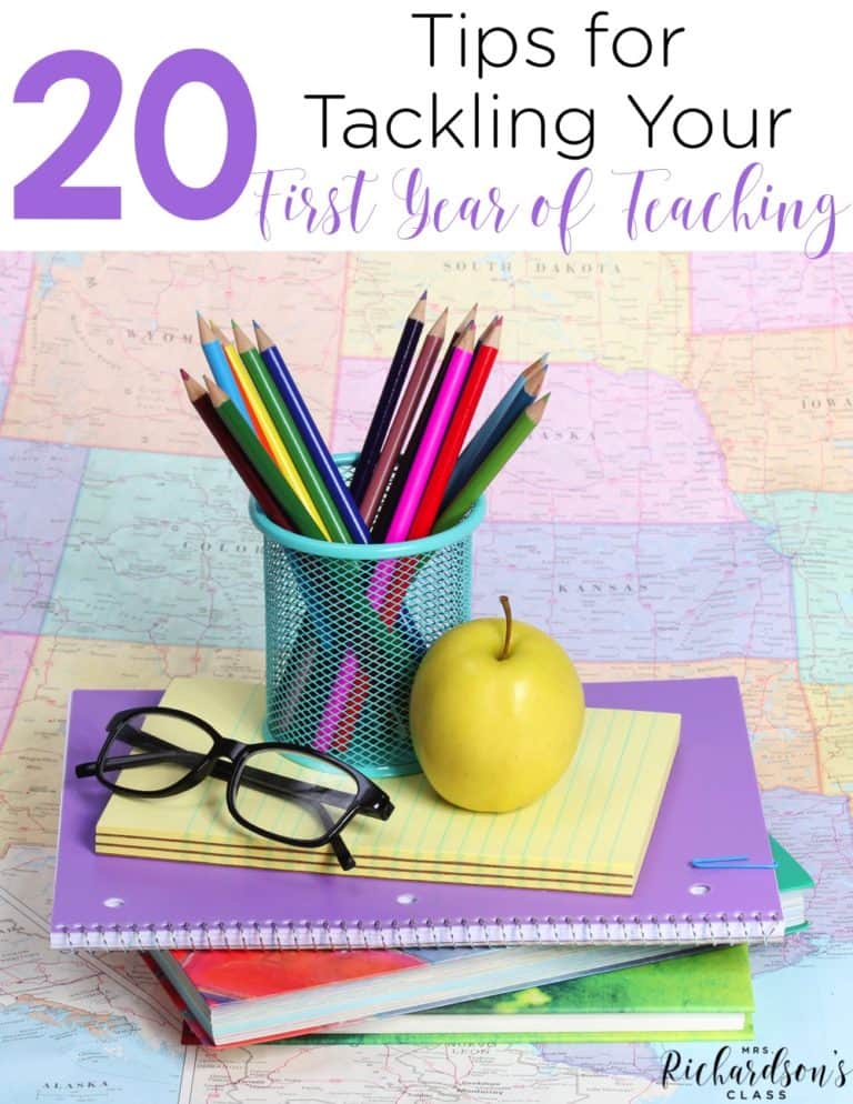 Do you feel like you are barely surviving your first year of teaching? I know the feeling! Here are 20 tried and true tips for surviving your first year of teaching!