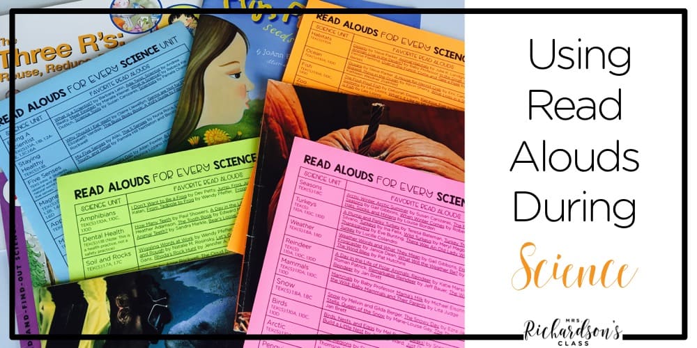 Using read alouds during science not only hooks your learners, but benefits your ELL students, too! This huge list of books gives you great read alouds for every science topic for kindergarten and first grade students! 