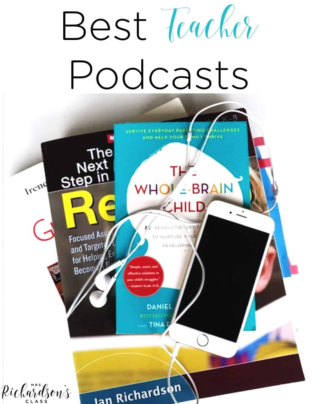 Looking for a little professional development on the go? Check out these top teacher podcasts! I love getting teaching tips, updates in the education world, and new ideas. Podcasts for teachers are a fun way to do just that!