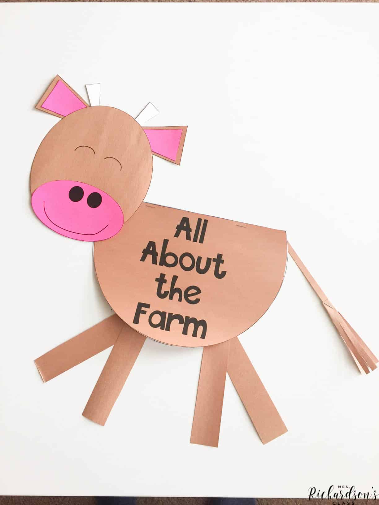 If you want a way to integrate writing with your farm unit, this is it! Learn all about the farm, farm animals and more with this farm unit for kindergarten and first grade!