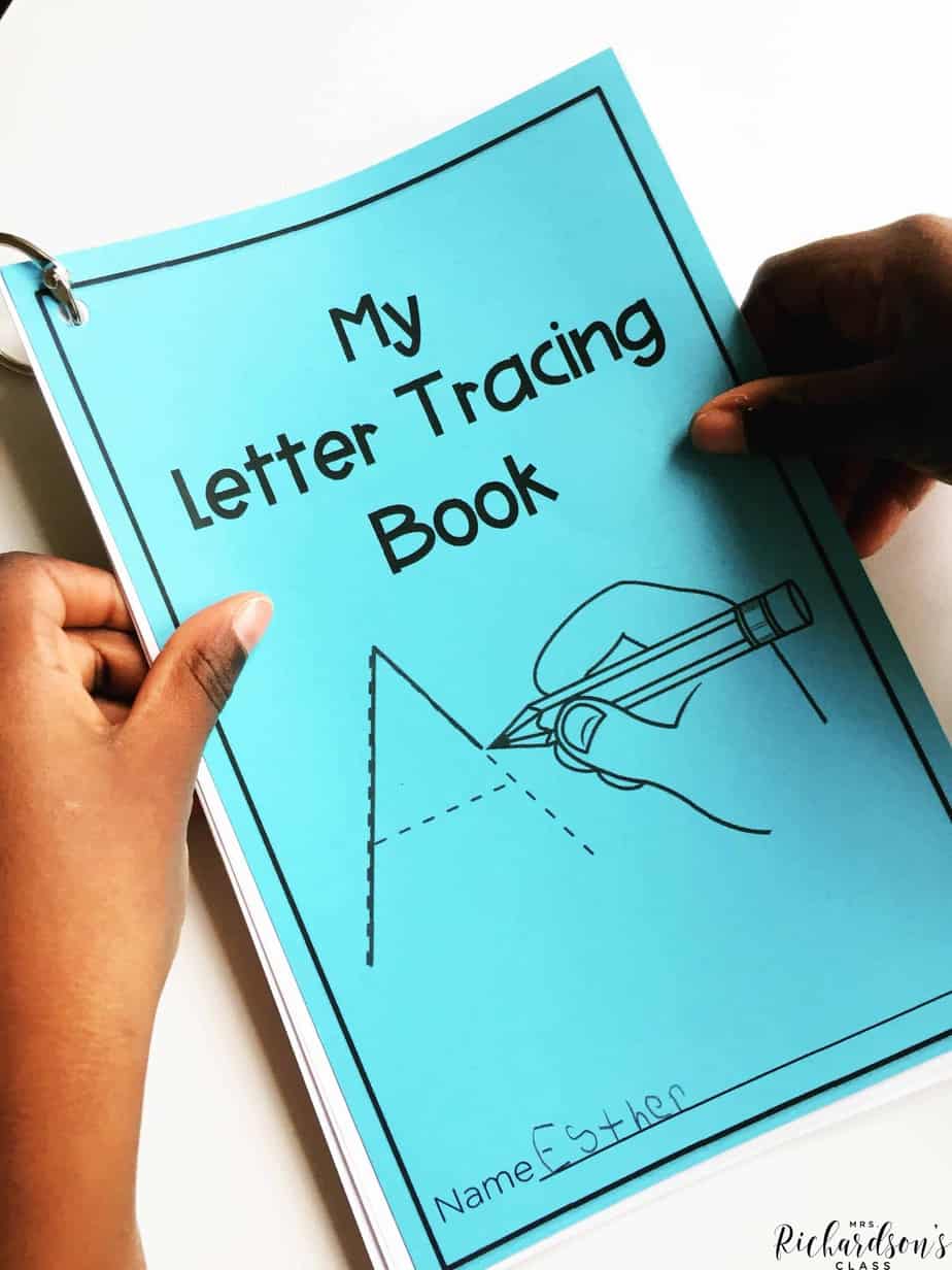 Letter tracing is a simple and very effective way to support letter id!