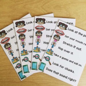 Guided Reading Helper Cards are perfect for keeping your students engaged and reminded about their decoding strategies. 