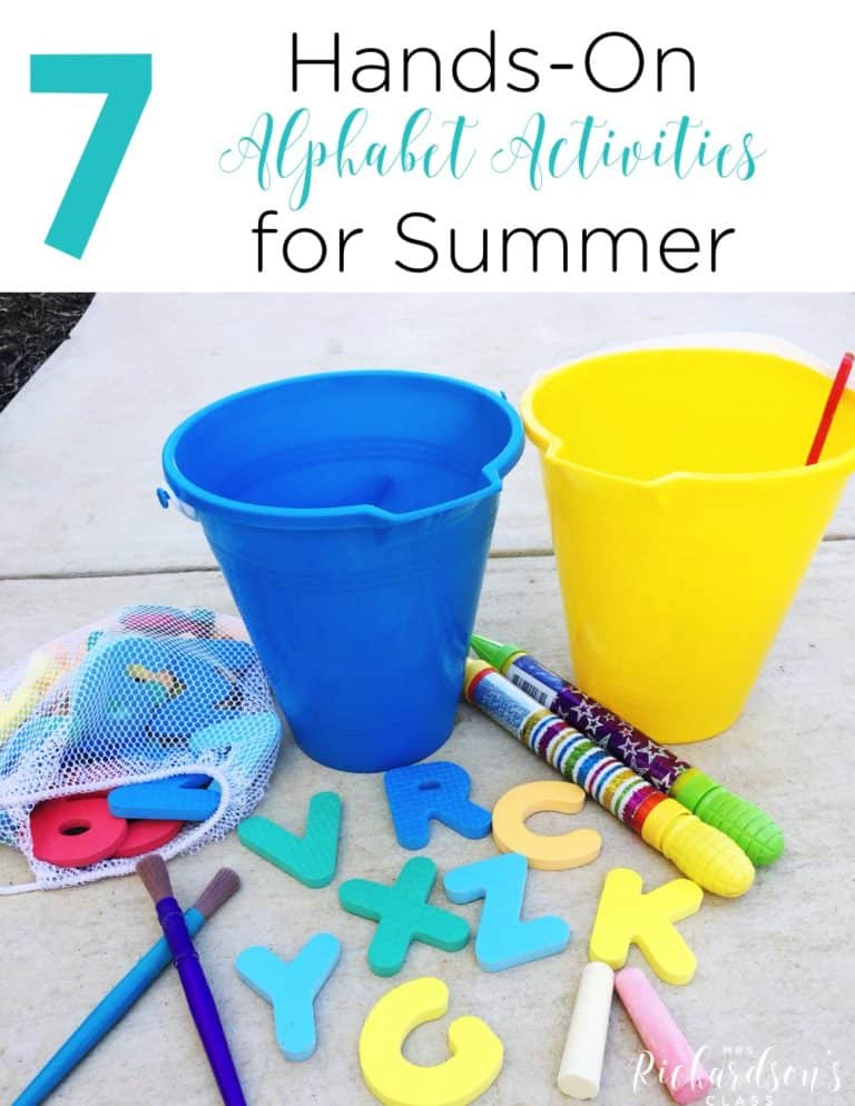 These hands-on alphabet activities are sure to make your summer fun and filled with learning! They are easy to do, supplies are affordable, and your little learners will have a blast!