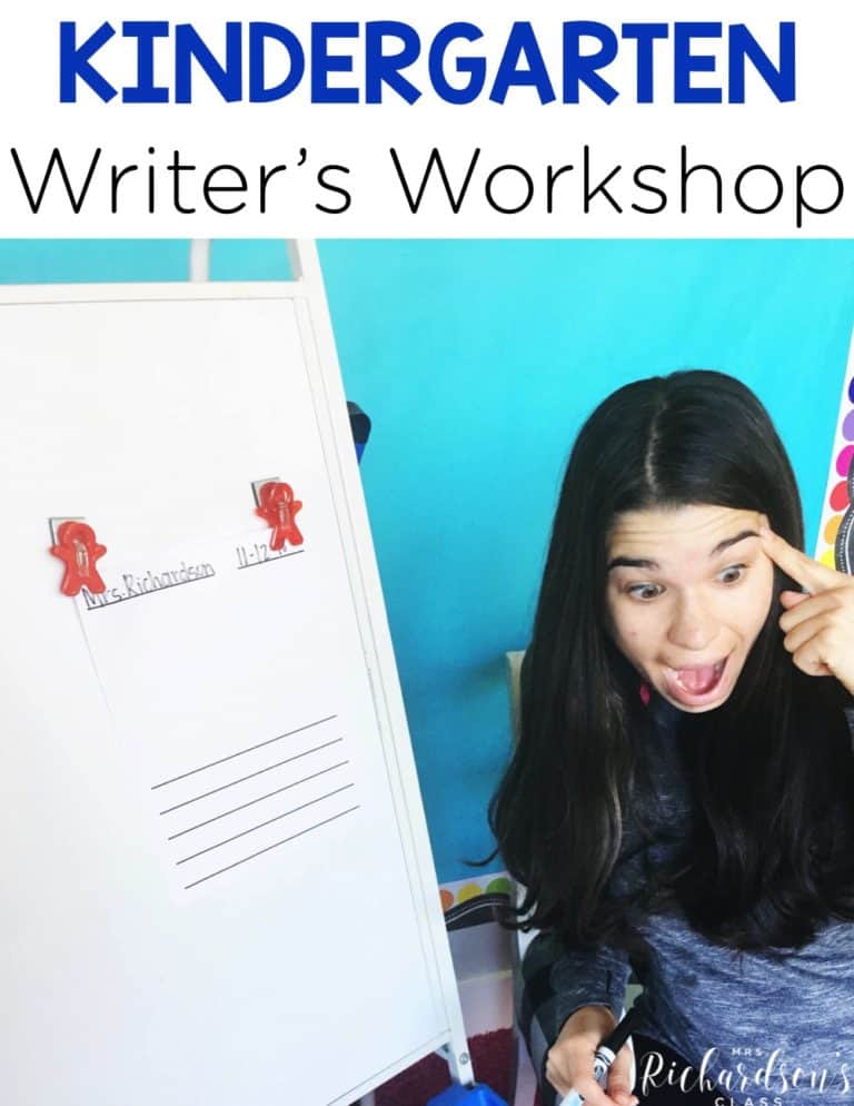 Are you looking to begin writer's workshop in your kindergarten class, but aren't sure where to begin? Are you uncertain of what each component should look like? This blog post shares each component of writer's workshop and how you can easily implement them into a kindergarten classroom.