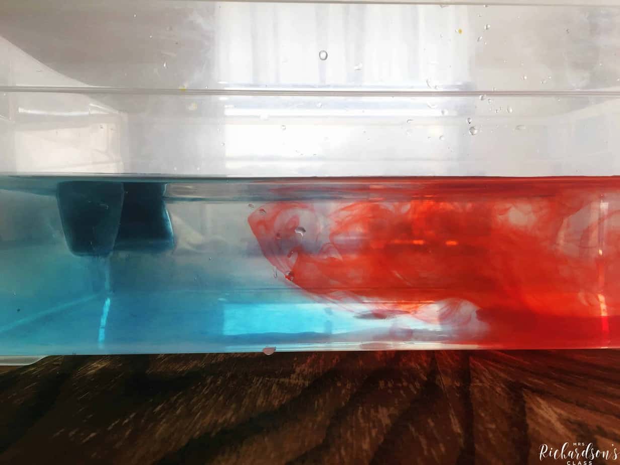 If you are looking for a science experiment to complete during a weather unit, this one is perfect! It explores cold and warm air in a visual way. This is a great weather experiment for your first grade learners!