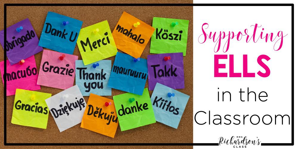 Supporting English language learners in the classroom is crucial to their success. Striving to make sure they feel comfortable, safe, and have a supportive environment is key! Here I share 7 ways to support ELL students in the classroom