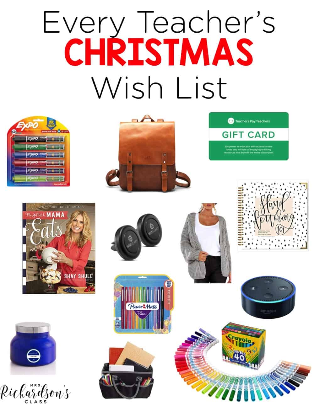 Are you ready to make your wish list for the holiday season? Here are some of my favorites both in and out of the classroom as a teacher! These 12 things make fabulous teacher gifts!