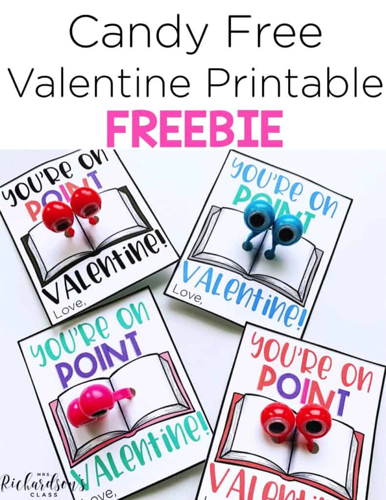 If you are looking for a candy free valentine for your child or students, grab this free printable! Pair them with dollar store googly eyes and you are set. They are perfect for your kindergarten and first grade classroom. 