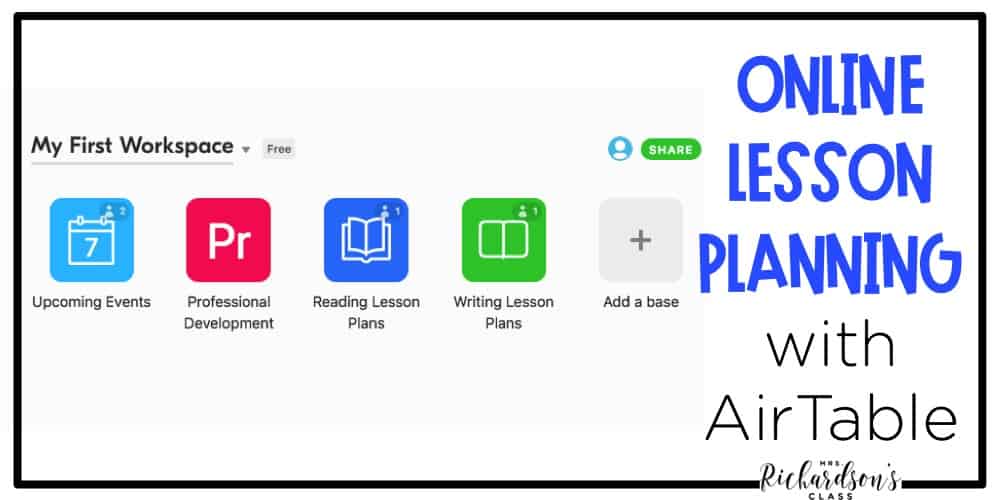 Using AirTable for Online Lesson Planning