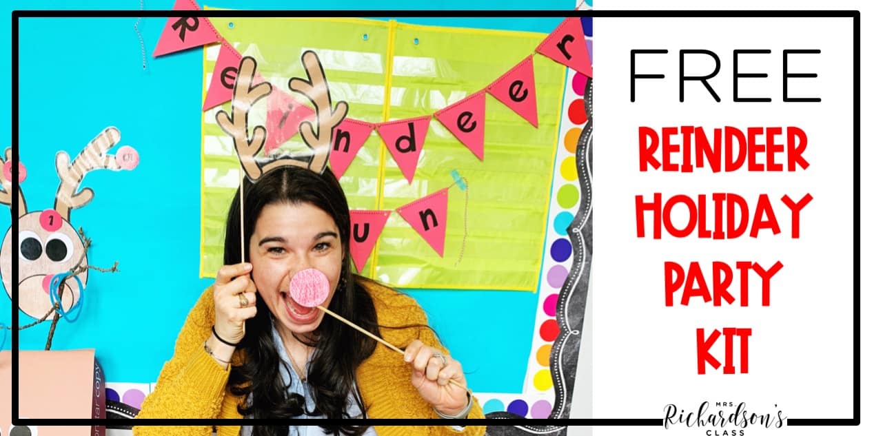 Reindeer Holiday Party FREEBIE - Mrs. Richardson's Class