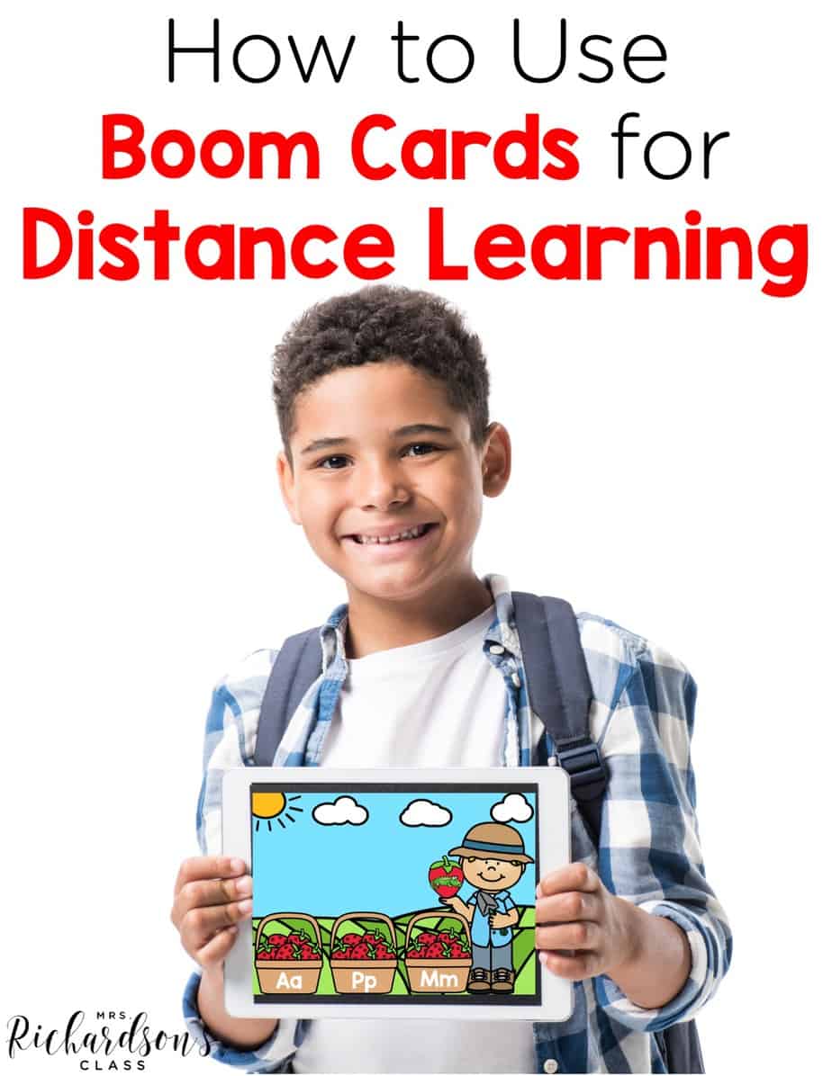 How to Use Boom Cards for Distance Learning | Mrs. Richardson's Class