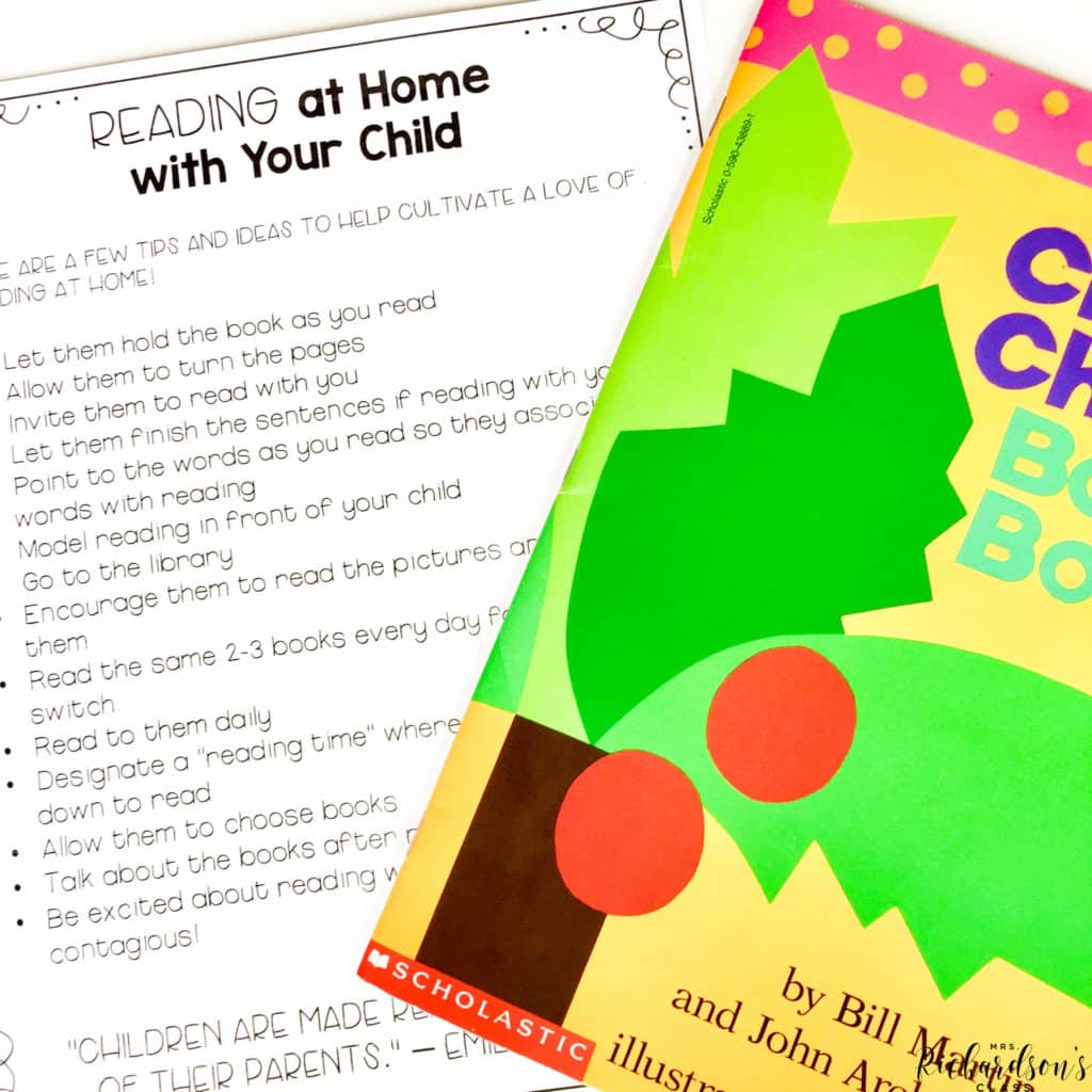 A free printable handout to encourage reading at home while distance learning or in person.