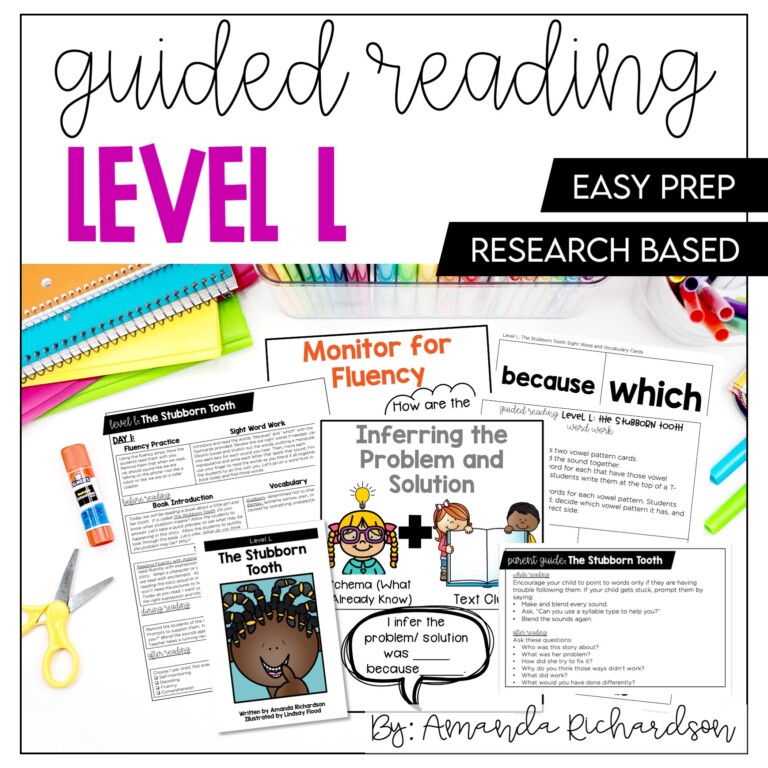 Guided Reading Level L Distance Learning: Lessons and Activities - Mrs ...