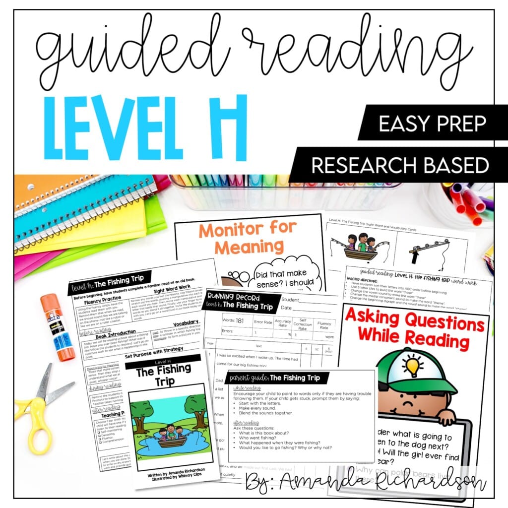 Guided Reading Level H Distance Learning: Lessons and Activities - Mrs ...