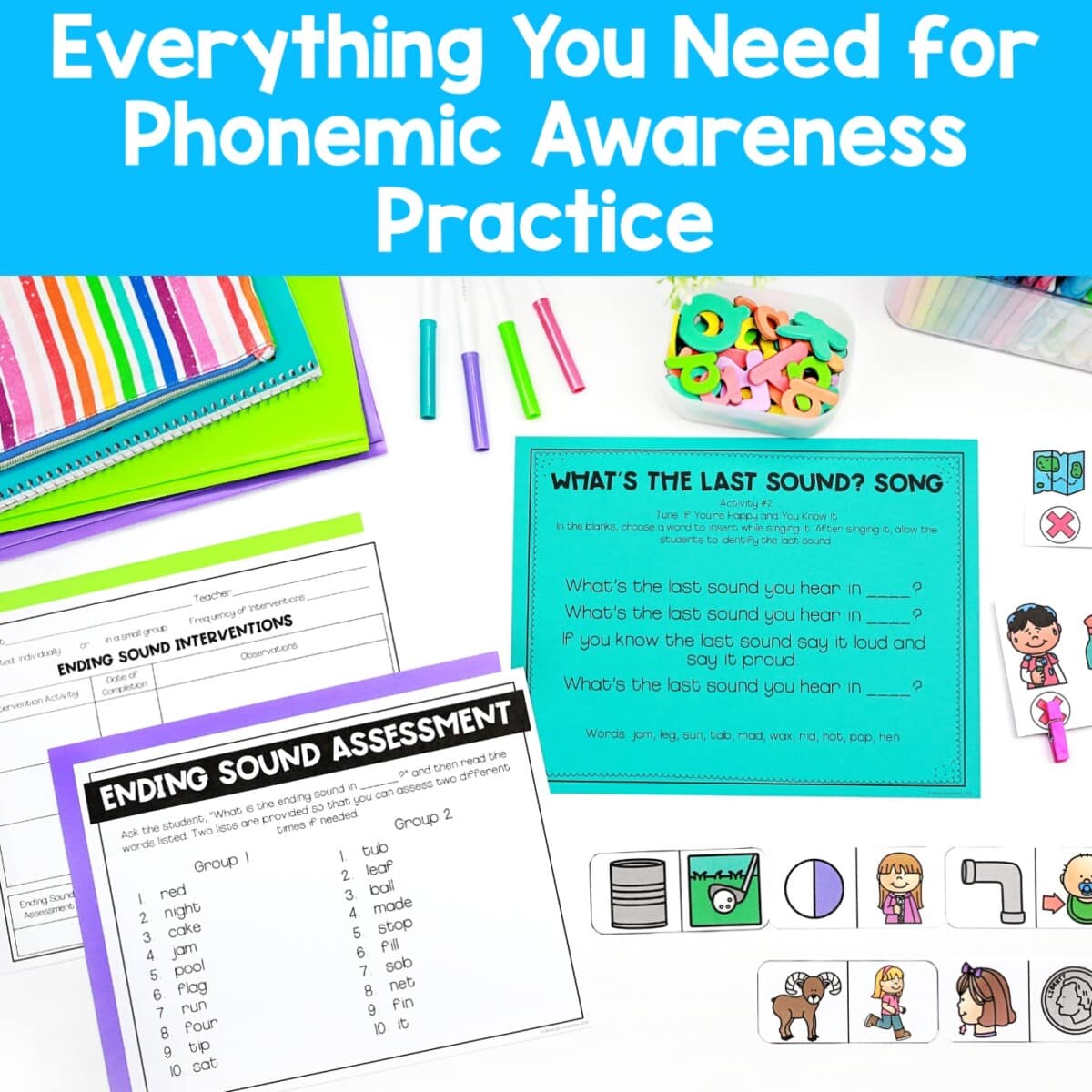 Phonemic Awareness Activities for Intervention Set 2 - Image 2