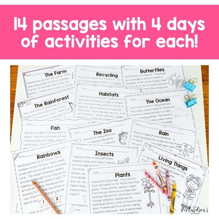 Spring Reading Comprehension Passages and Questions BUNDLE - Mrs ...