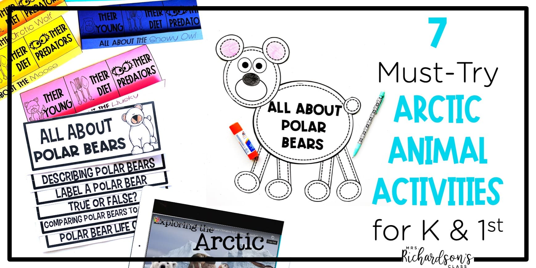 Arctic Animals Activities for Kindergarten and First Grade [+ a FREEBIE]
