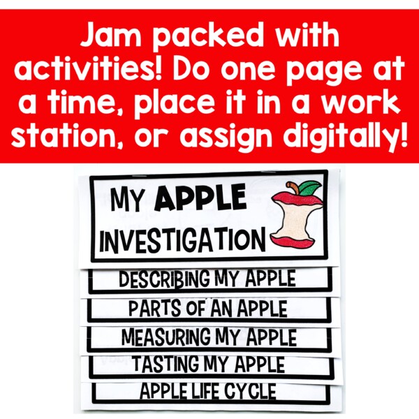 Apple Investigation Flip Up Book - Mrs. Richardson's Class