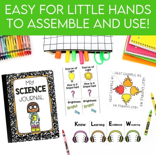 Science Interactive Notebook for First Grade Part 4: Weather, Seasons ...