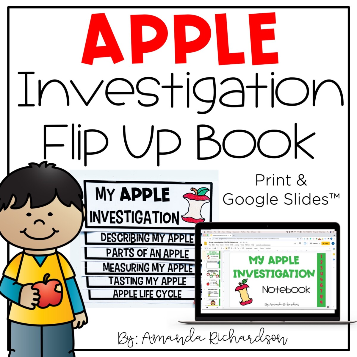 Apple Investigation Flip Up Book