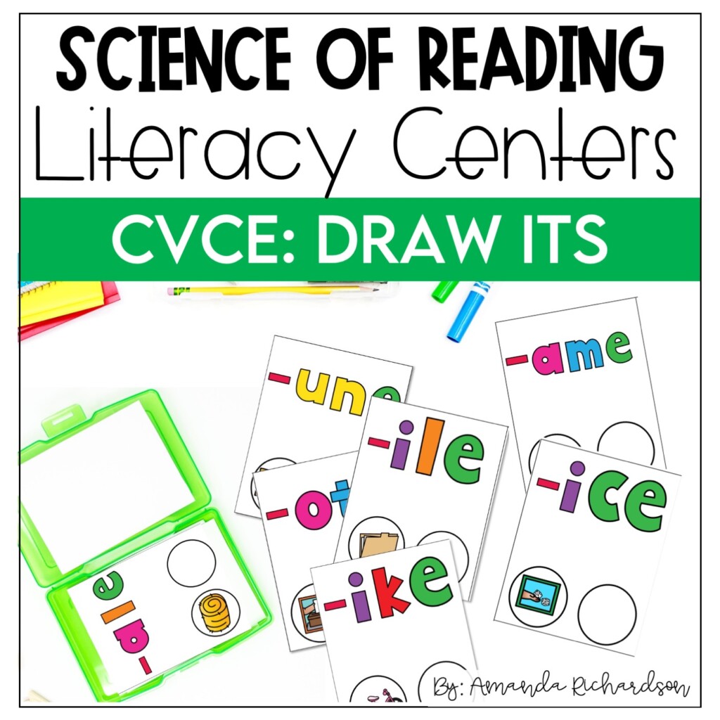 CVCe Words Draw Its | CVCe Worksheets for Science of Reading Centers ...